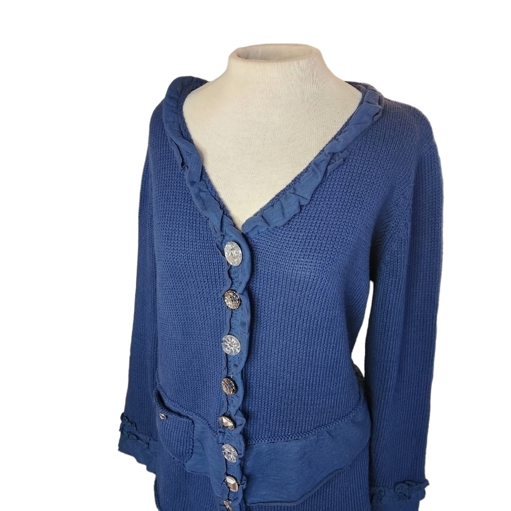 Pure Handknit Button Down Cardigan - Picture 3 of 6
